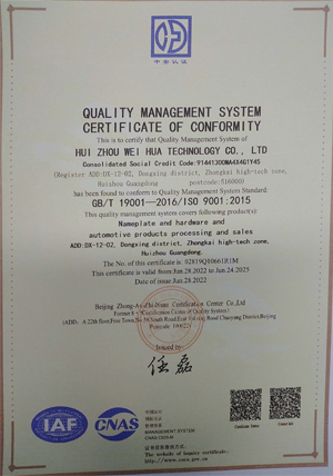ISO 90012015 Quality System Management
